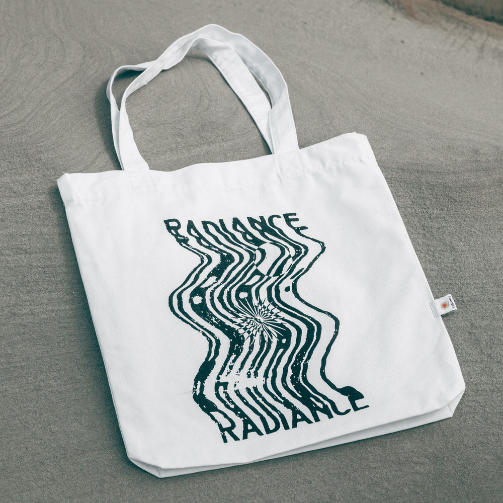 Radiance Blurred Tote Bag white