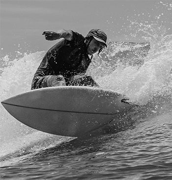 surfer doing layback